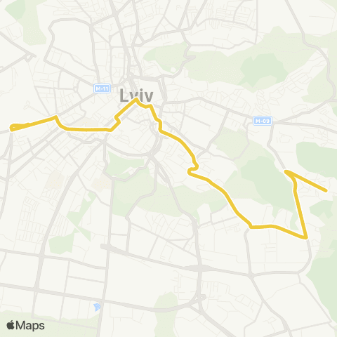 Marshrutka Приміський вокзал - Медової Печери map