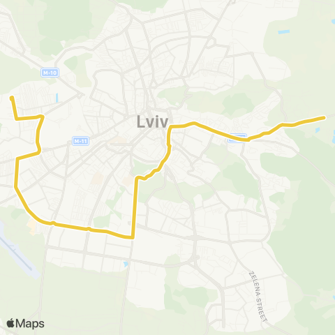 Lviv Bus Вул. Суботівська - Глинянський Тракт map