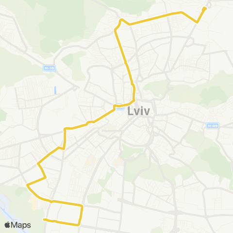 Marshrutka ТЦ Вікторія Гарденс - Галицьке перехрестя map