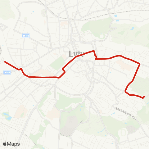 Lvivelectrotrans Залізничний вокзал - Погулянка map