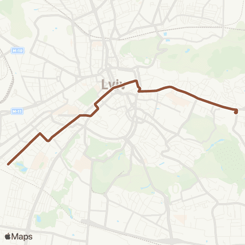 Lvivelectrotrans Вул.Коновальця - Пасічна map