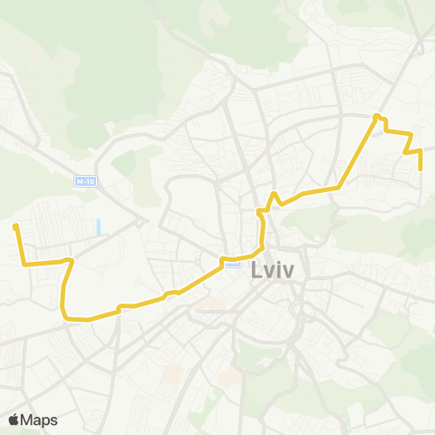 Lviv Bus Вул. Суботівська - вул. Польова map