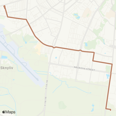 Lvivelectrotrans Автовокзал - вул. Ряшівська map