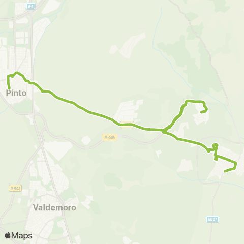 Autobuses Interurbanos Pinto (Ffcc)-San Martín de la Vega map