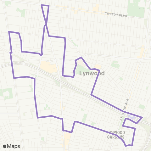Lynwood Breeze Purple map