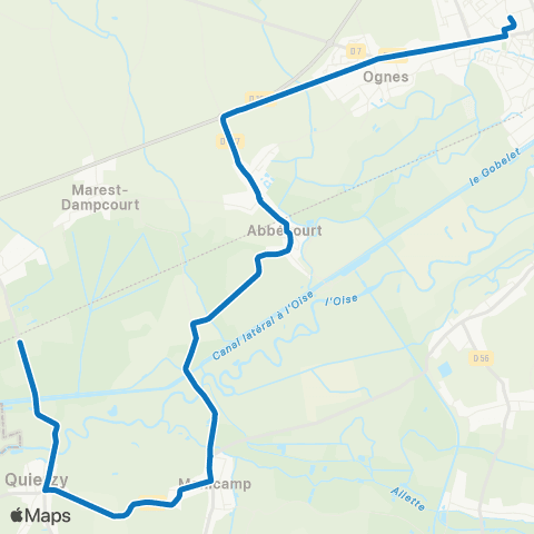 Lyneo - Scolaire Quierzy - Manicamp - Chauny map