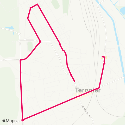 Lyneo - Scolaire Tergnier - Tergnier Gare map
