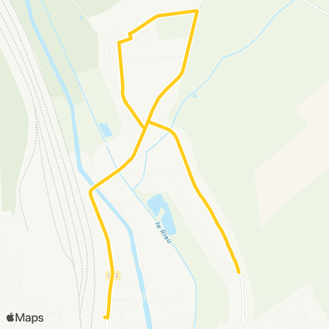 Lyneo - Scolaire Tergnier - Tergnier Gare map