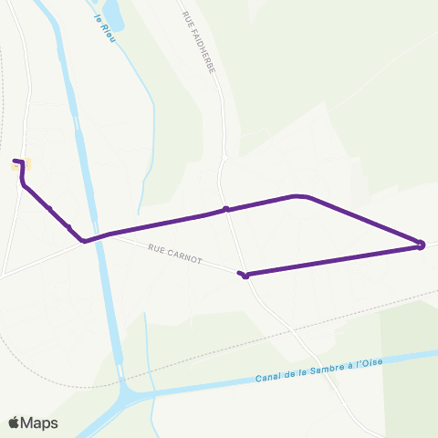 Lyneo - Scolaire Tergnier - Tergnier Gare map