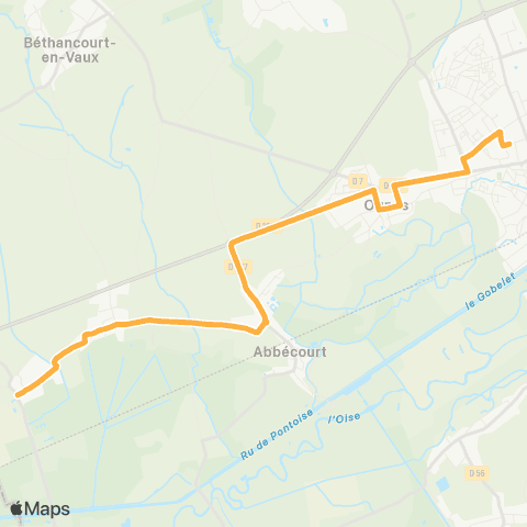 Lyneo - Scolaire Marest-Dampcrout - Abbécourt - Ognes - Chauny map