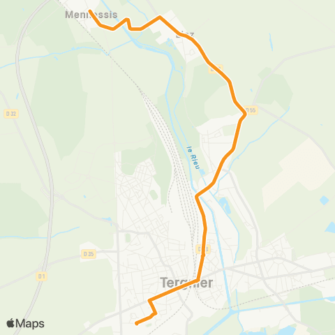 Lyneo - Scolaire Mennessis - Liez - Tergnier - J. Curie map