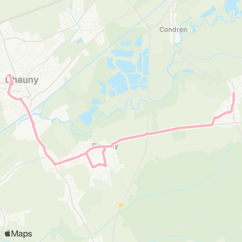 Lyneo - Scolaire Amigny Rouy - Sinceny - Chauny map