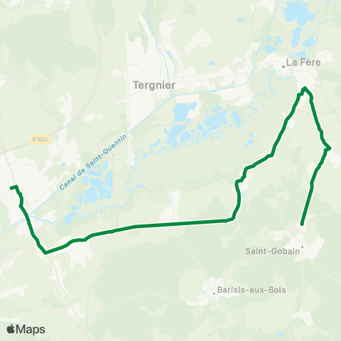 Lyneo - Scolaire Bertaucourt - Charmes - Andelain - Deuillet - Servais - Amigny-Rouy - Chauny map