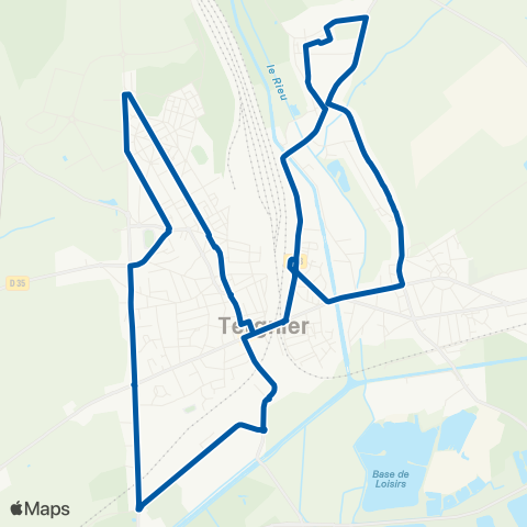 Lyneo Tergnier Gare - Collège J. Curie - ZI 32e RI - Tergnier Gare map