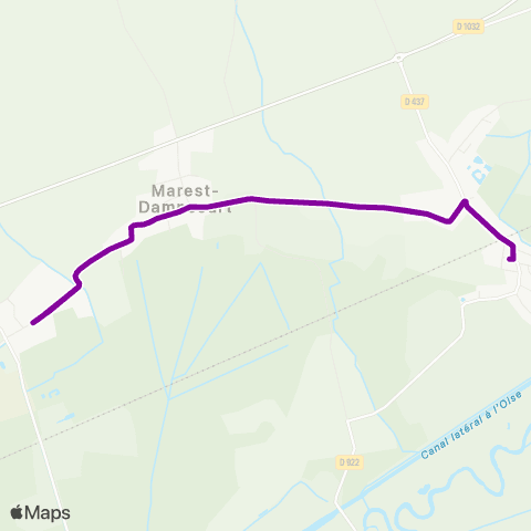Lyneo - Scolaire RPI Raisin : Abbécourt - Marest-Damcpourt - Abbécourt map