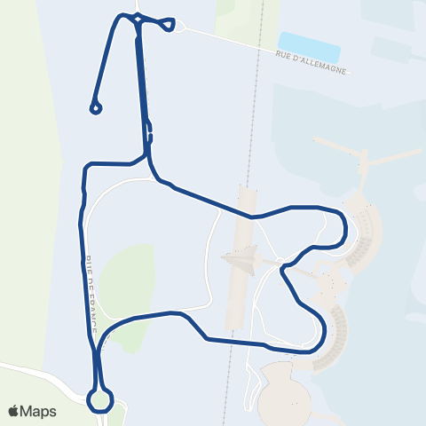 Navettes - Aéroport de Lyon Saint-Exupéry P5 PR3 Loueurs map