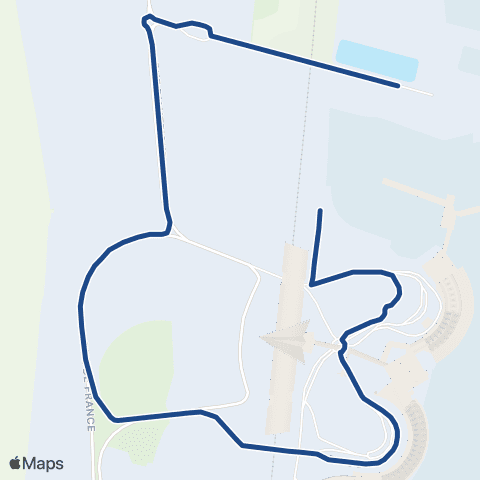 Navettes - Aéroport de Lyon Saint-Exupéry Parking P7 map