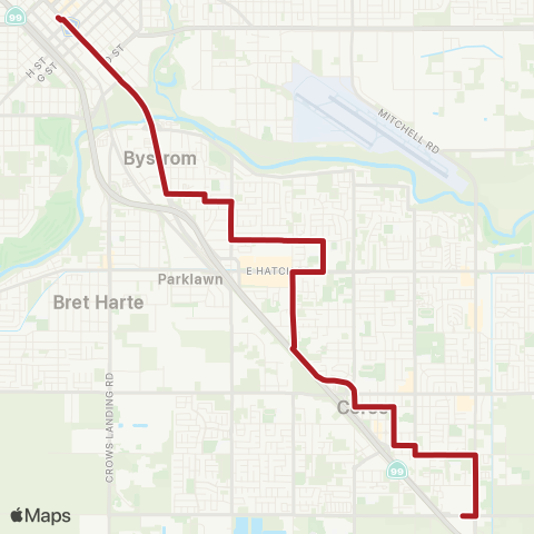 The S Downtown - Herndon / Hatch map