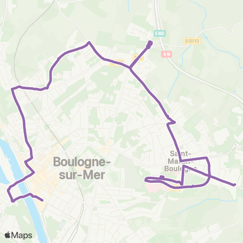 Marinéo Boulogne-sur-Mer - St Martin Boulogne map