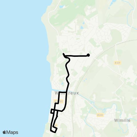 Marinéo Navette Wimereux map