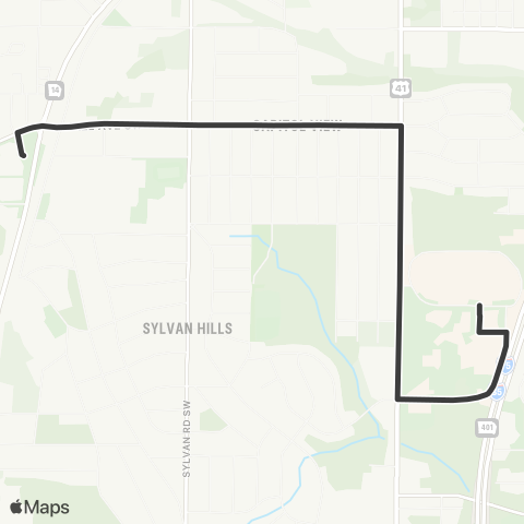 MARTA Metropolitan Campus Express map