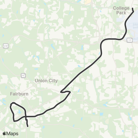 MARTA Oakley Industrial map