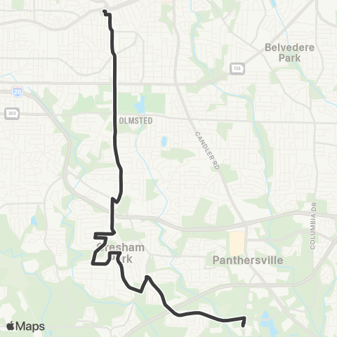 MARTA Gresham Road map