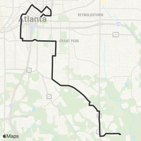 MARTA McDonough Boulevard map
