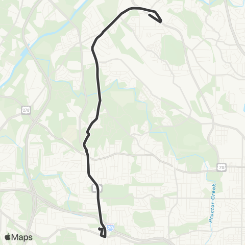 MARTA Hightower Road map