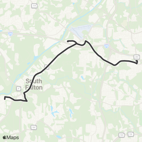 MARTA Fulton Industrial map