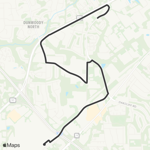 MARTA Winters Chapel Road map