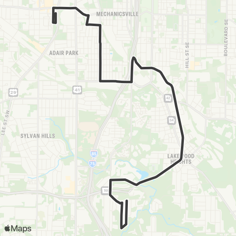 MARTA Pittsburgh map