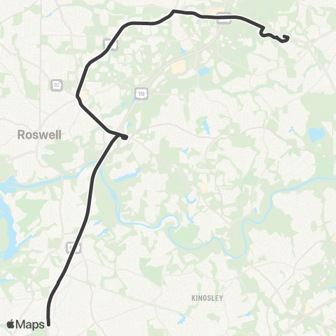 MARTA Alpharetta map