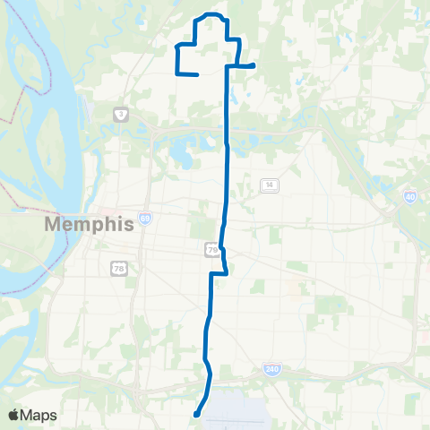 MATA Hollywood & Hawkins Mill map