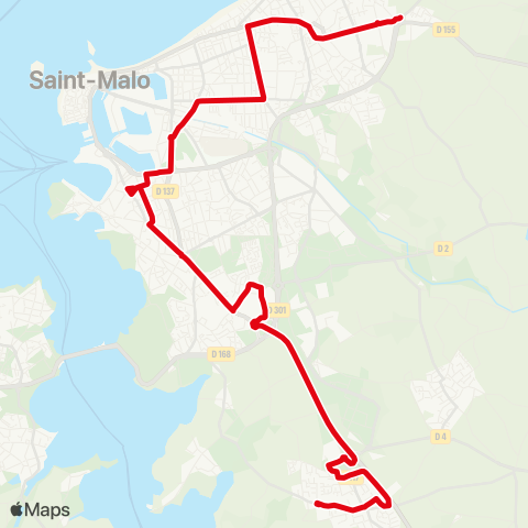 MAT Intra-Muros ↔︎ La Madeleine ↔︎ Moulin map