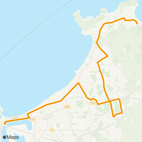 MAT St-Servan Mairie ↔︎ IUT ↔︎ Croix Désilles map