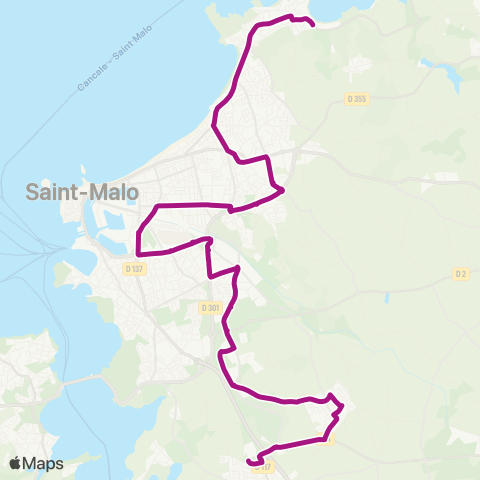MAT Château-Malo ↔︎ Gares ↔︎ Rôthéneuf map