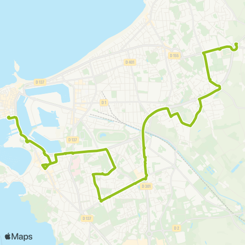 MAT Rothéneuf ↔︎ Paramé ↔︎ Intra-Muros map