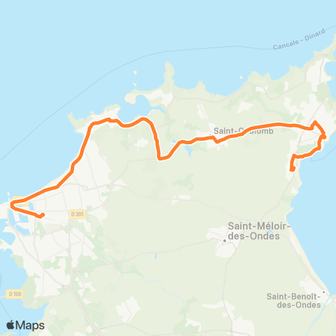 MAT Scolaires Terrelabouet - Saint-Malo Gares map