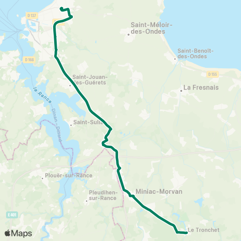 MAT Scolaires Le Tronchet - Choisy map