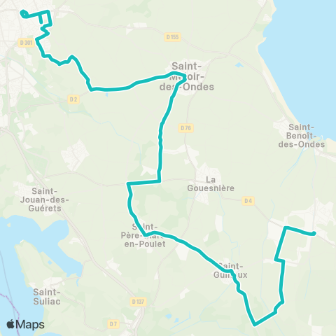 MAT Scolaires Saint-Malo - la Fresnais map