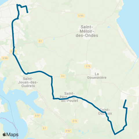 MAT Scolaires La Fresnais - Saint-Malo map