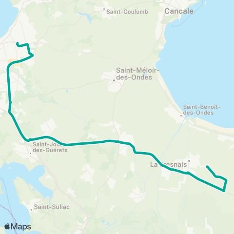 MAT Scolaires La Fresnais - Choisy map
