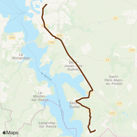 MAT Scolaires Saint-Malo Gares - la Ville-ès-Nonnais map