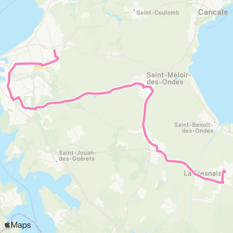 MAT Scolaires La Fresnais Gare - Saint-Malo Gares map