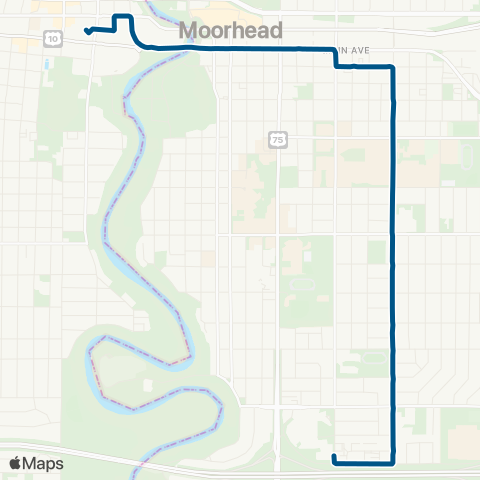 MATBUS 02 - Route 2 map