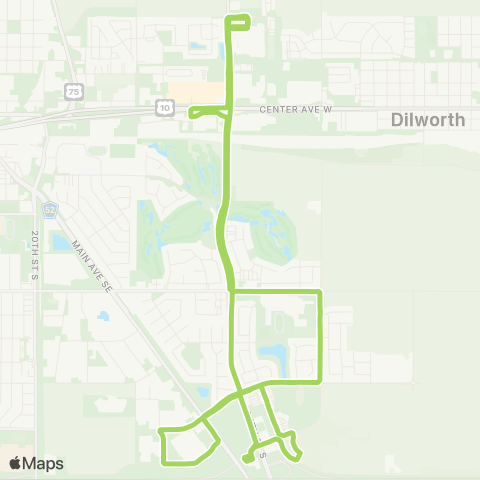 MATBUS 09 - Route 9 map