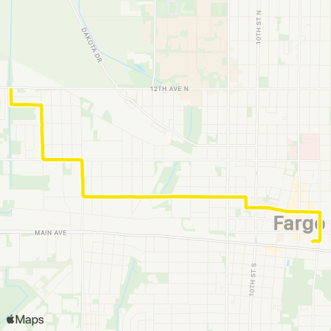 MATBUS 17 - Route 17 map