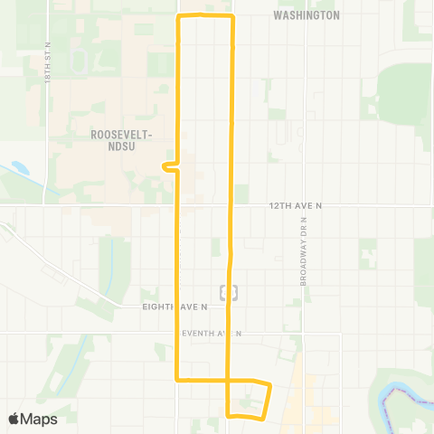 MATBUS 33 - Route 33 map