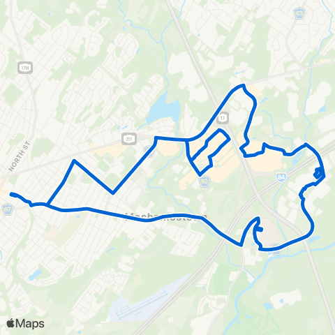 Transit Orange - Middletown Walmart - Galleria - Crystal Run Healthcare - Orange Regional Medical Ctr map